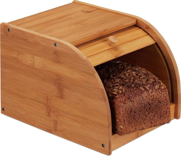 Actual product image Relaxdays Bread Bin with Rolling Lid