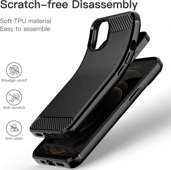 Immagine prodotto Screenguard Custodia in TPU morbido spazzolato al carbonio (Apple iPhone 13)