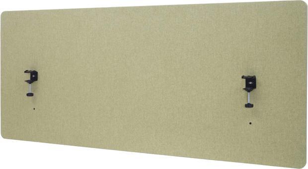 Produktbild Mendler Akustik-Tischtrennwand, Büro-Sichtschutz Schreibtisch Pinnwand, doppelwandig Stoff/Textil - 140x60cm (140 x 60 x 2 cm)