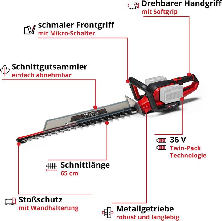 Productafbeelding Einhell GE-CH 36/65 Li (Oplaadbare batterij)