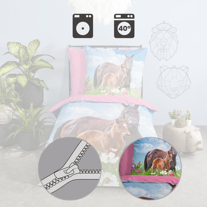 Image du produit Good Morning Dora (Set de linge de lit, 135 x 200 cm, 80 x 80 cm)