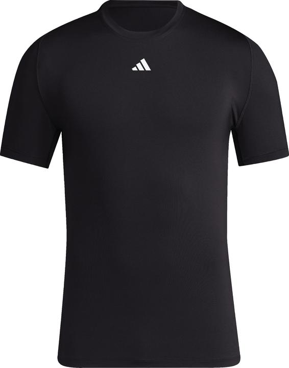 Actual product image adidas Mens Techfit Short Sleeve T-Shirt Black IA1165 (S) (S)