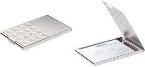 Produktbild Durable Visitenkartenetui Business Card Box Chrome (95 x 58 mm)