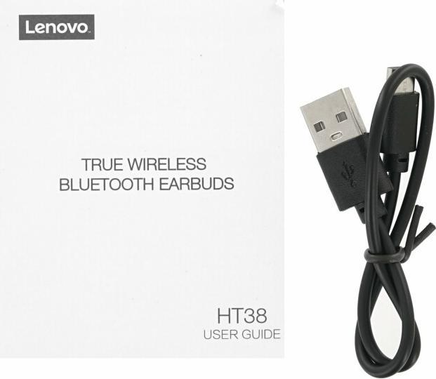 Actual product image Lenovo HT38 (No noise cancelling, 10 h, Wireless)