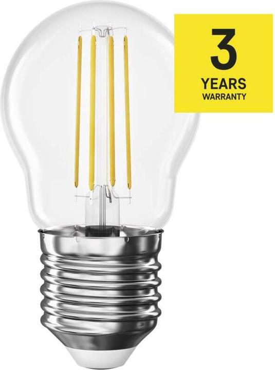 Immagine prodotto Emos Lampada LED Filament Mini Globe / E27 / 3,4 W (40 W) / 470 lm / Bianco neutro (E27, 3.40 W, 470 lm, 1 x, D)