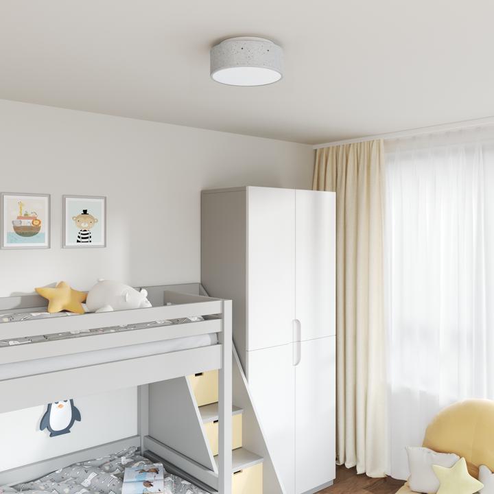 Produktbild VidaXL Deckenleuchte mit sternenförmigem Lampenschirm Grau Ø 30 cm Stoff E27 (E27)