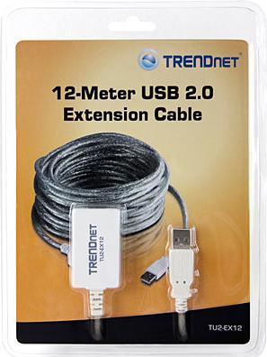 Produktbild Trendnet TU2-EX12 12 Meter USB-2.0-Verlängerungskabel (36 m, USB)