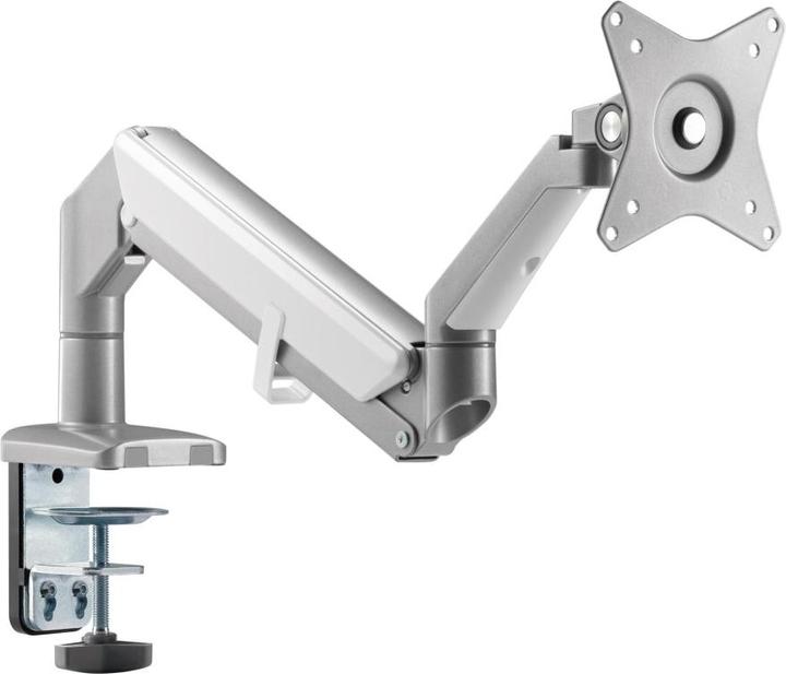 Produktbild Techly Schreibtischhalterung für 1 LCD TV LED 17-32Zoll 43-81cm Klemme Gasfeder weiss (Tisch, 32.01")