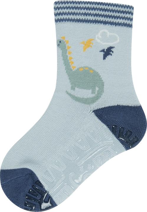 Produktbild Sterntaler Antirutsch-Socken Dino Graublau Gr. 17/18 (17 - 18)