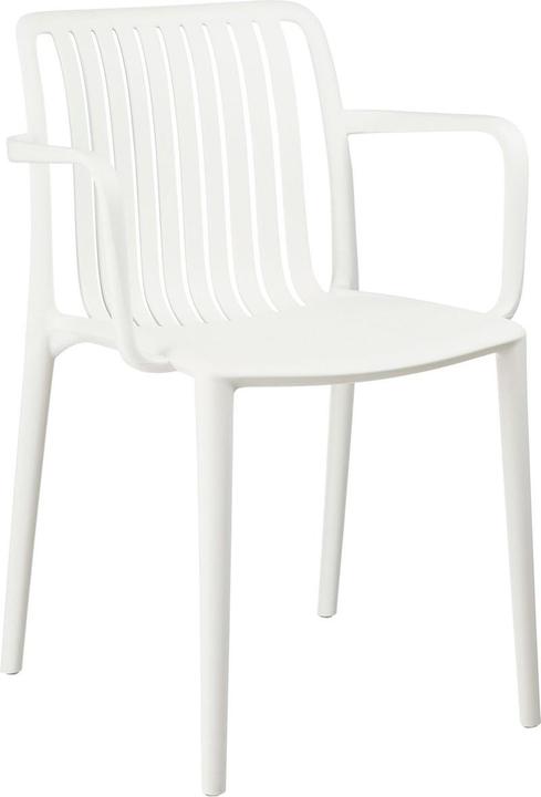 Actual product image Mica Decorations Paloma Garden chair - L53 x B53 x H77.5 cm - Polypropylene - White
