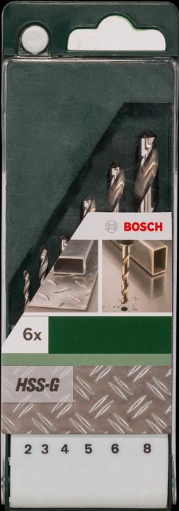 Produktbild Bosch Professional Zubehör Metallbohrer-Set (2 mm, 3 mm, 4 mm, 5 mm, 6 mm, 8 mm)