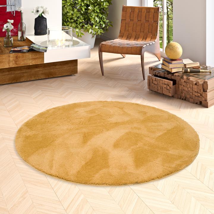 Actual product image Pergamon Luxus Super Soft Hochflor Langflor Teppich Silky Rund (200 x 200 cm)