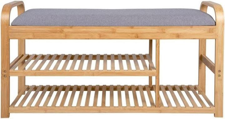 Leitmotiv Arch Double Shelf Bamboo (50 cm)