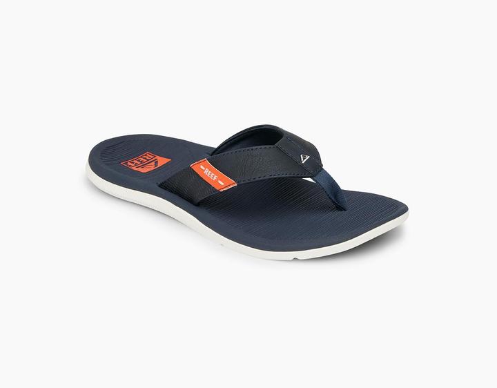 Actual product image Reef SANTA ANA NAVY/WHITE/ORANGE Heren Slippers - navy/white/orange (42)