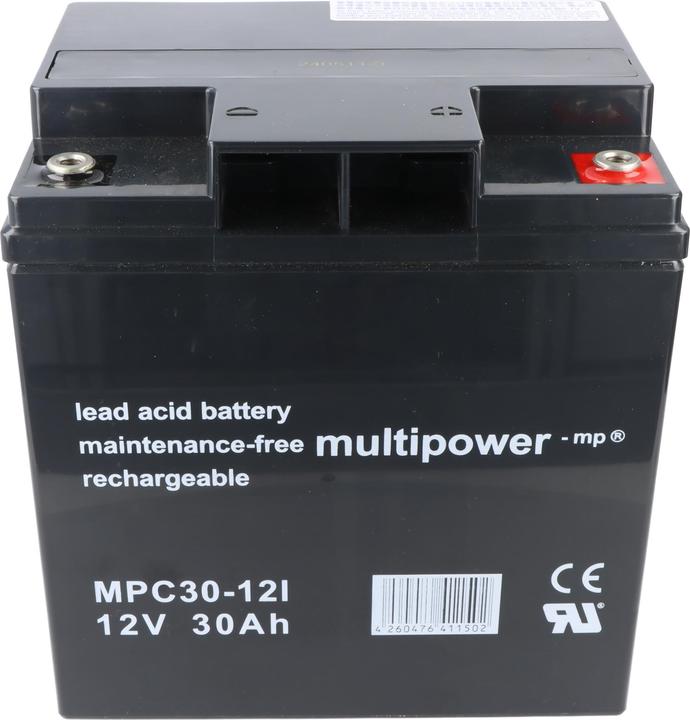 Produktbild Multipower Akku MP30-12C mit M6 Schraubanschluss (12 V, 30 Ah)