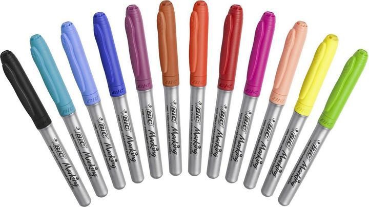 Actual product image Bic MARKING COLOR - Marker (Silver, 1.80 mm, 12 x)