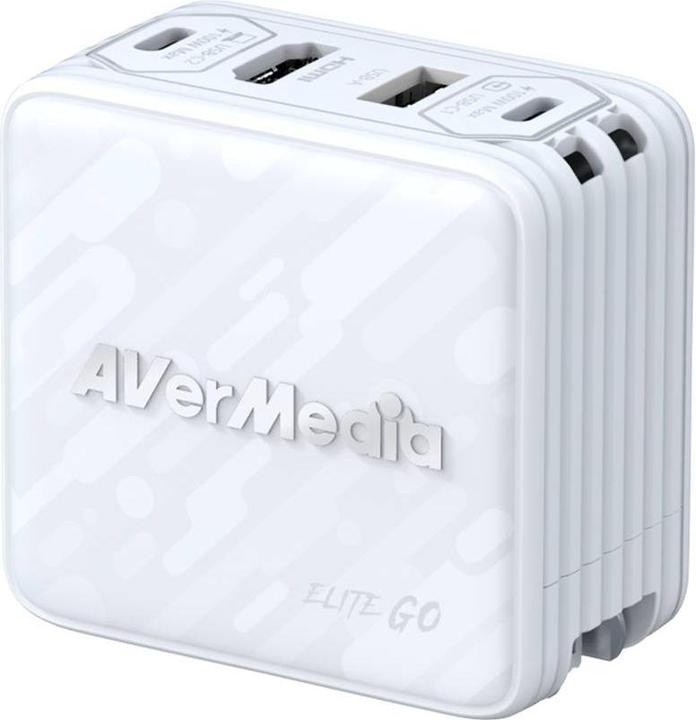 Immagine prodotto AVerMedia Dock di ricarica, EliteGO (GC313Pro) Bianco, 100W GaN, HDMI (Mac)