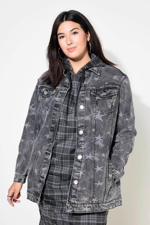 Produktbild Studio Untold Jeansjacke, oversized, Sternen-Print (42, 44)