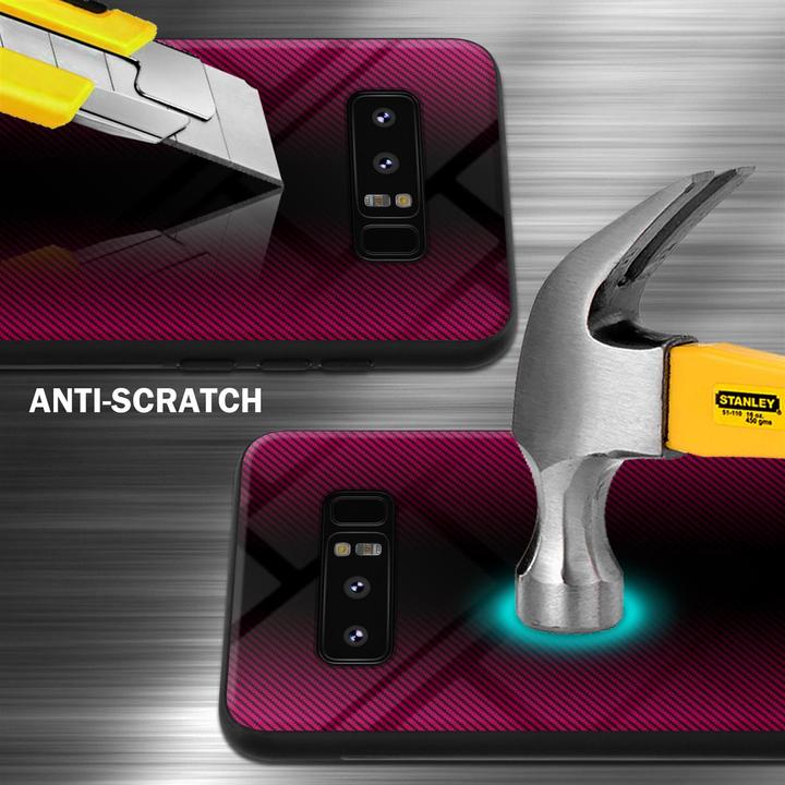 Image du produit Cadorabo TPU Couverture en verre rayé (Samsung Galaxy Note 8)