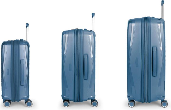 Actual product image Gabol Queens 4-wheel suitcase set 3-piece with stretch fold (223 l, XL (from 140l))