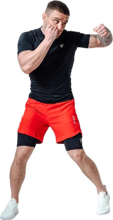 Rdx SHORTS MMA T16 ROUGE/NOIR-L (L)
