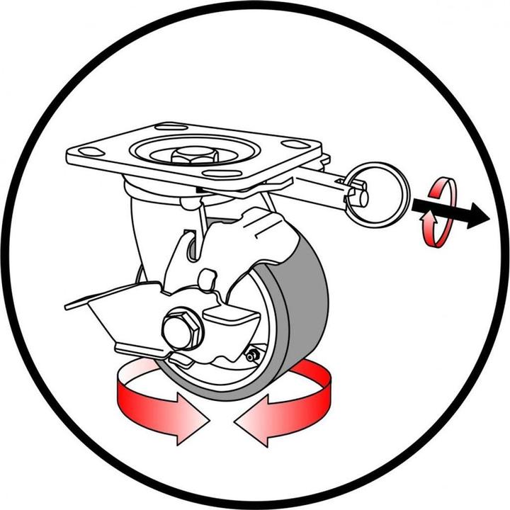 Actual product image Wagner System Heavy duty swivel castors