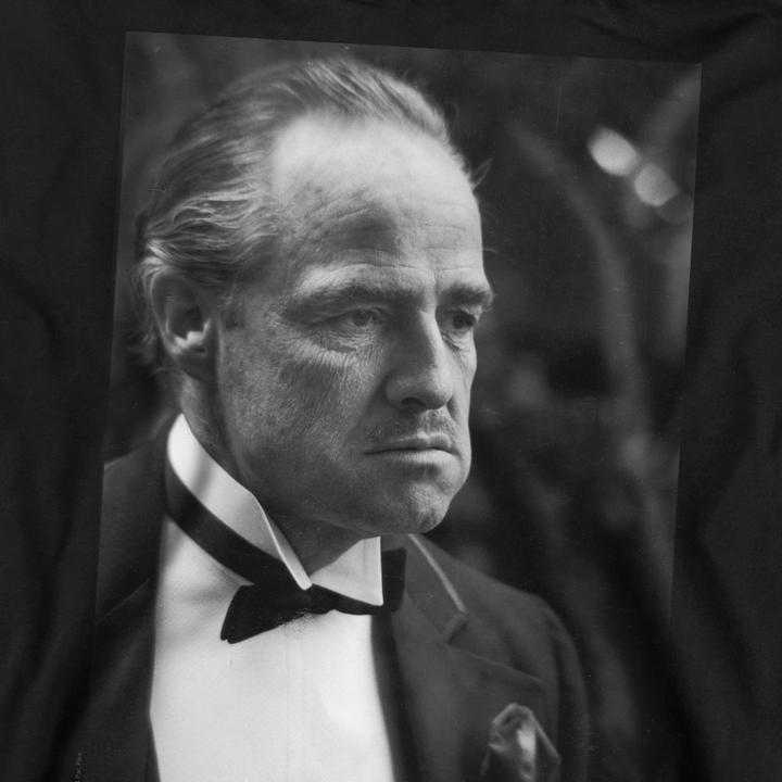 Actual product image The Godfather Unisex Adult Don Vito Corleone Photograph Sweatshirt (XL)