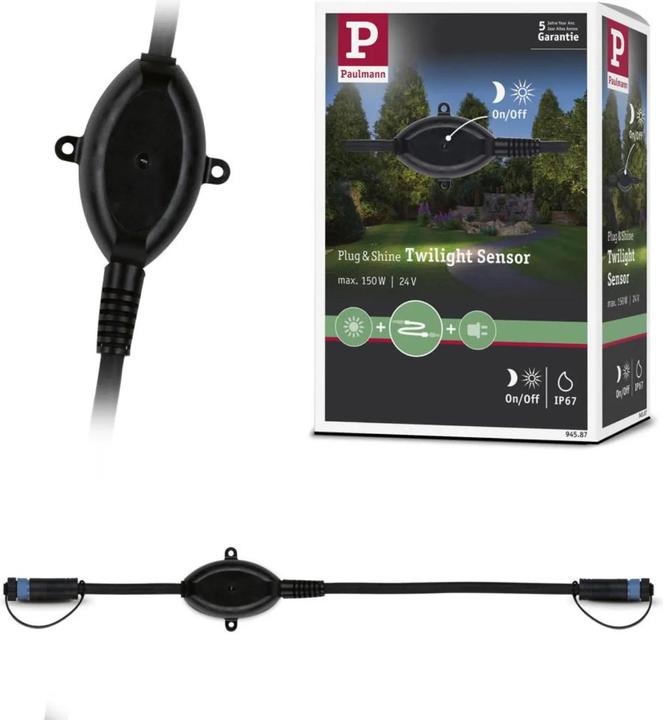 Immagine prodotto Paulmann Sensore crepuscolare da esterno Plug & Shine