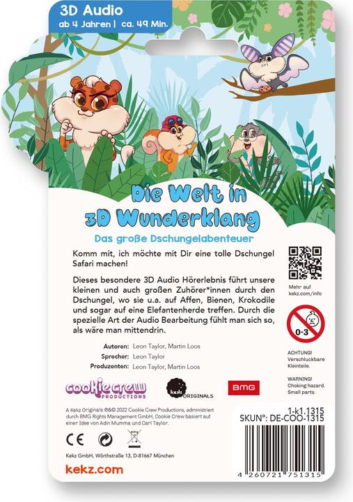 Produktbild Kekz 75075 COOKIE CREW - Das grosse Dschungel Abenteuer