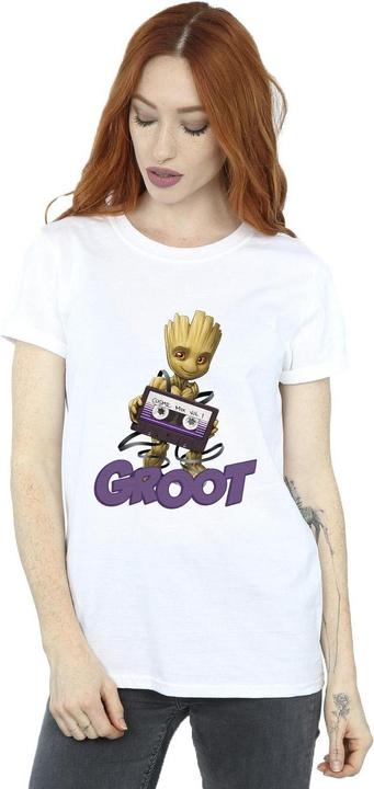 Immagine prodotto Guardians of the Galaxy Groot Casette Maglietta Ampia Donna (XL)