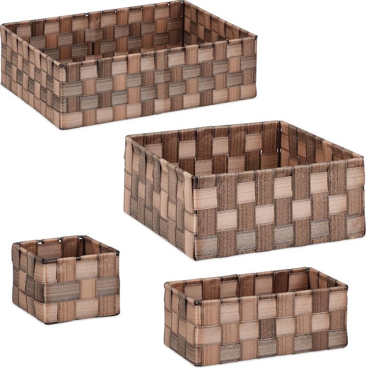 Produktbild Relaxdays 8tlg. Aufbewahrungskorb Set (8 x, 35.5 x 26 x 10.5 cm)