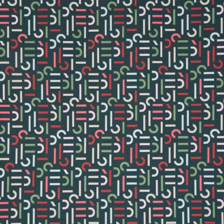 Productafbeelding Eurofirany Beddengoed 160x200 cm in katoen macosatijn donkergroen, bordeaux Esprit (Dekbedovertrek, 160x200 cm)