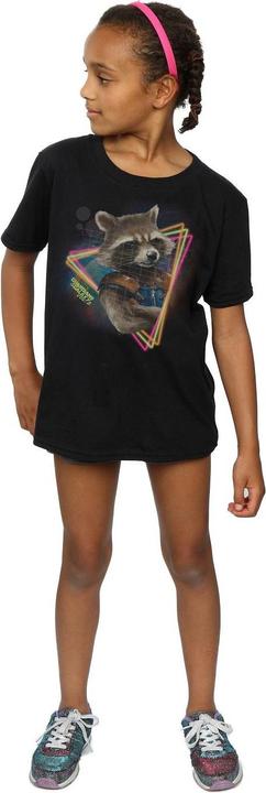 Immagine prodotto Guardians of the Galaxy Maglietta Rocket Raccoon Neon Ragazze Cotone (140, 146)