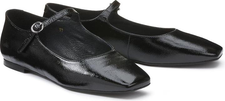Actual product image La Redoute Collections Leather ballerinas with straps (38)