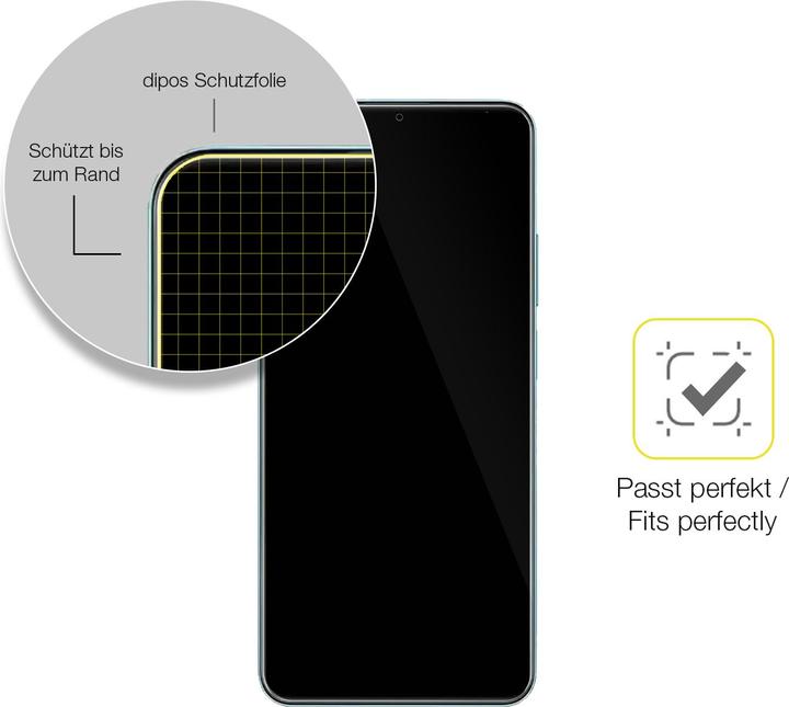 Actual product image Dipos 3D Full Cover Screen Protector (1 Piece, Realme Note 50)