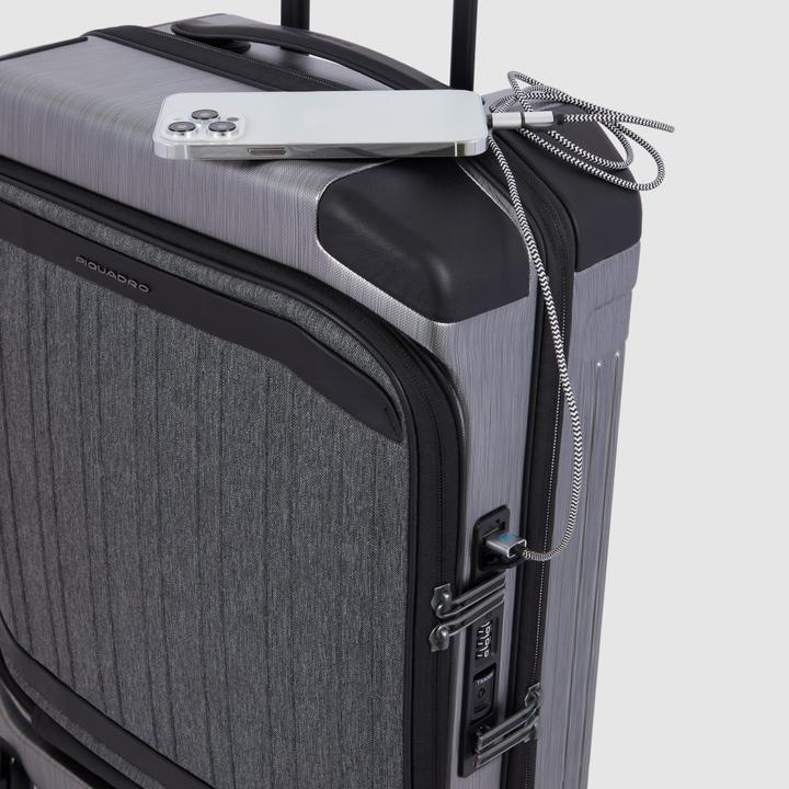 Produktbild Piquadro PQ-Light - Premium Handgepäcktrolley mit Frontfach für Laptop/Tablet (38 l, Handgepäck (bis 50l))