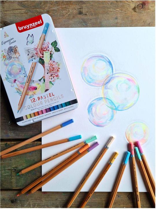 Actual product image Bruynzeel Expression color pencils pastel 12s (Multicoloured, Multicolor, multicolour, 12 x)