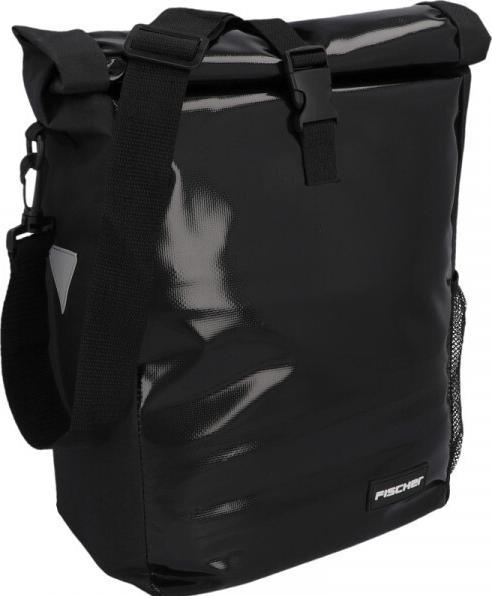 Actual product image Fischer Bicycle pannier Kurier, black (Luggage carrier bag)