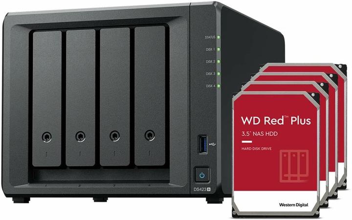 Image du produit Synology DS423+ (4 x 10 To, WD Red Plus)