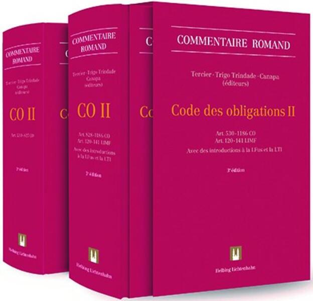 Produktbild Code des obligations II (CO II) (Französisch, Rita Trigo Trindade, Pierre Tercier, Damiano Canapa, 2024)