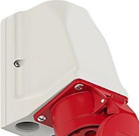 Actual product image PCE 915-6 Wall box grindable 16A 5p 6h IP44