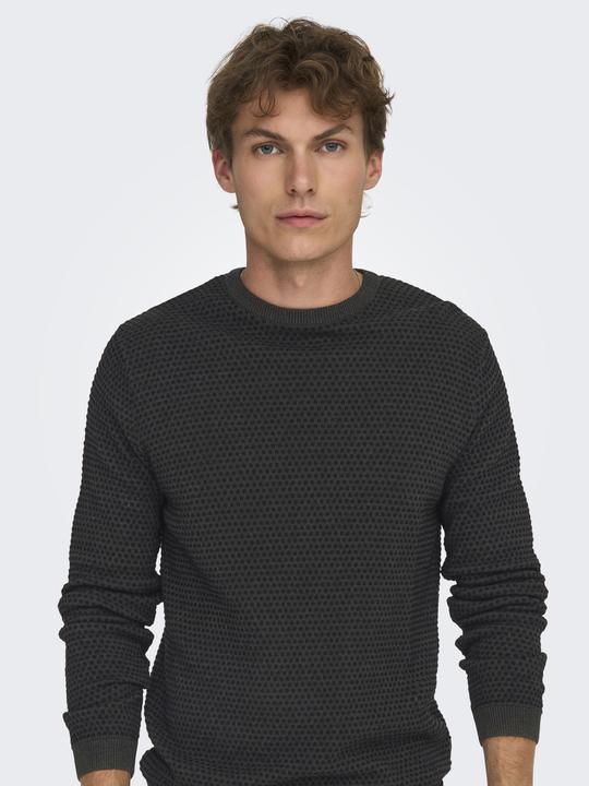 Produktbild Only & Sons Rundhalsausschnitt Pullover Strickpullover (L)