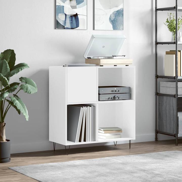 Immagine prodotto VidaXL Plattenschrank Hochglanz-Weiss 84,5x38x89 cm