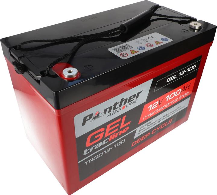 Produktbild Panther tracline Gel Tiefetlade Cycle 12V 100Ah Bleiakku AGM Blei Gel Akku (12 V, 100 Ah)