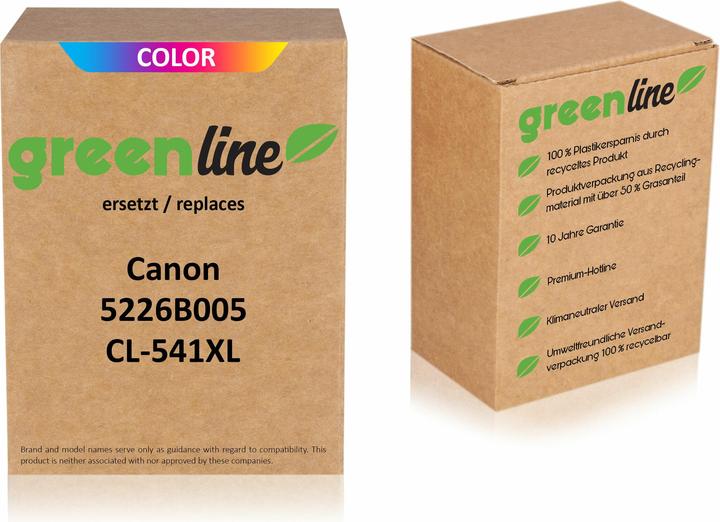 Actual product image Inkadoo Druckerpatronen greenline ersetzt Canon 5226 B 005 / CL-541 XL Druckkopfpatrone, color