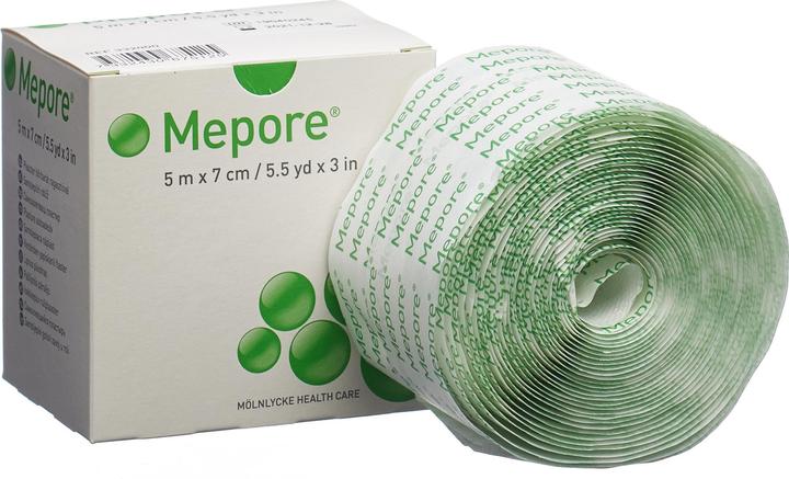 Produktbild Mepore Wundschnellverband 7 cm x 5 m, 1 rouleau (1 x)