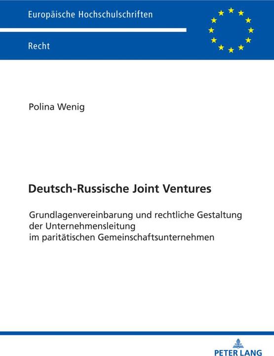 Actual product image Deutsch-Russische Joint Ventures (German, Polina Wenig, 2024)