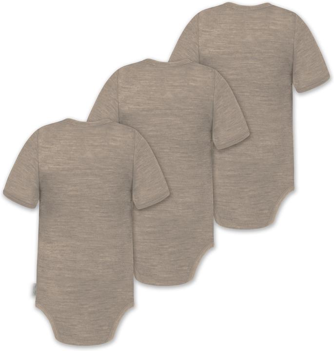 Image du produit Normani Lot de 3 bodies manches courtes bébé mérinos "Tihoi" - 9311 (86)