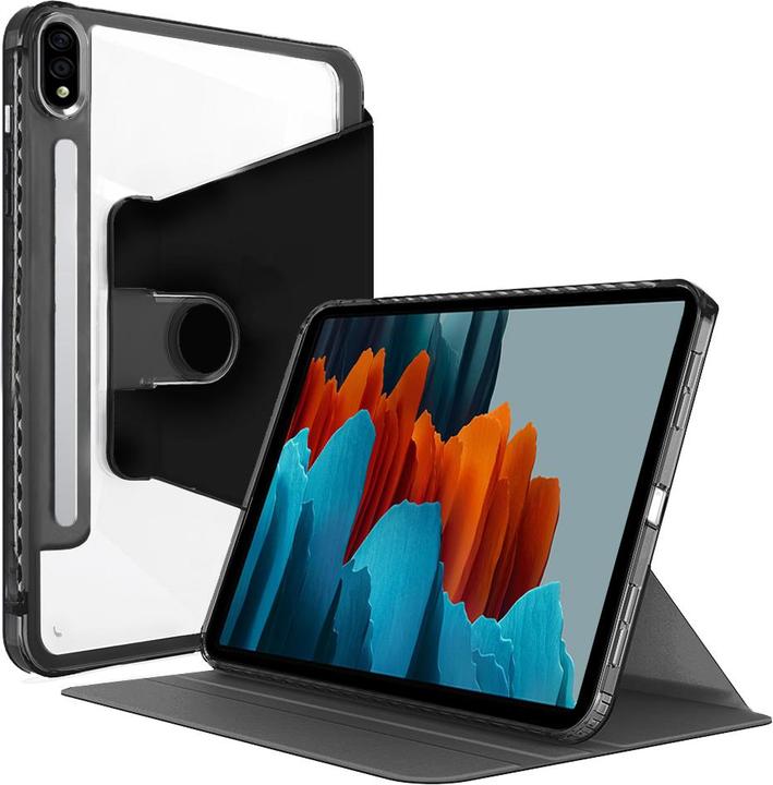 Techsuit - Crystal Vision - Samsung Galaxy Tab S7 / S8 - Black (S8, Galaxy Tab S7)