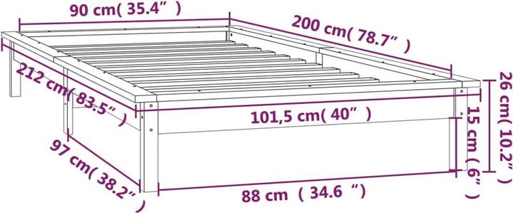 Produktbild VidaXL Rog (100 x 200 cm)